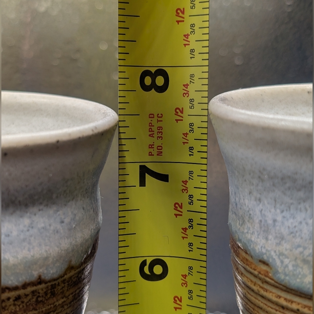 Clyde Gobble Signed Pottery Goblets, Hard To Find - Picture 6 of 9